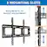 3 MOUNTING SLOTS
MAXIMUM 4" TV HEIGHT ADJUSTMENT