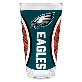 Great American Products - Philadelphia Eagles 16oz. Game Ball Pint Glass - Brown