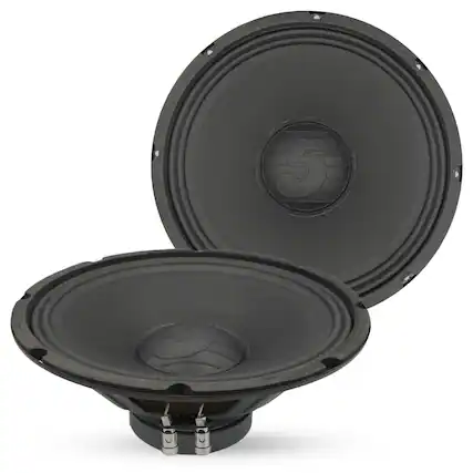 Front. 5 CORE - 5Core 12 Inch Speaker Car Audio 200W 4Ohm Replacement Driver - Black.