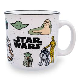 Silver Buffalo - Star Wars Characters Ceramic Camper Mug | Holds 20 Ounces - White