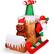 Alt View 20. Costway - 6Ft Long Inflatable Santa Claus Flying Airplane Blow Up Christmas Decoration - Multicolor.