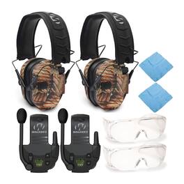 Walkers - Walker's Razor Slim Electronic Shooting Muff (American Flag, 2-Pack) Bundle - Brown