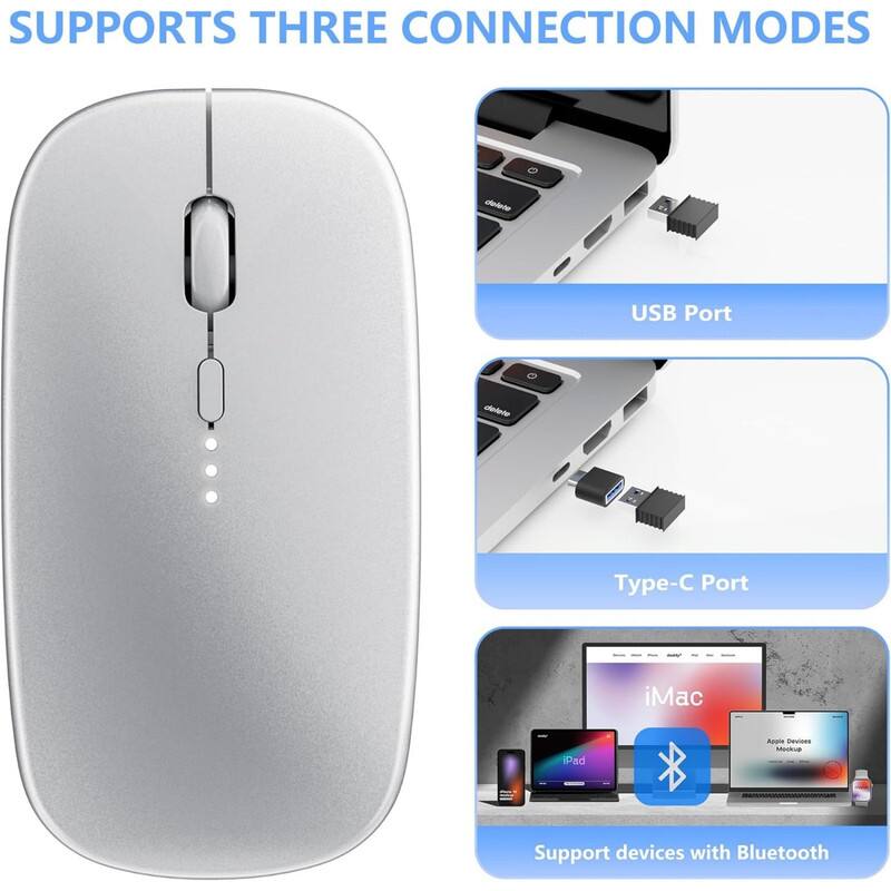 SUPPORTS THREE CONNECTION MODES

- USB Port
- Type-C Port
- Support devices with Bluetooth