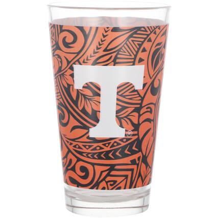 Front. Indigo Falls - Tennessee Volunteers 16oz. Ohana Pint Glass - Multicolor.
