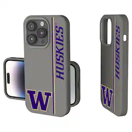 Keyscaper - NCAA - Washington Huskies iPhone Soft Touch Case - 14 - Gray