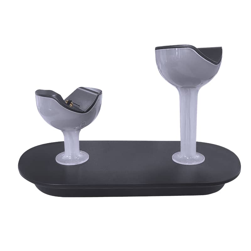 Cluzine - PS5 Controller Fast Charging Dock Gamepad Charger Pin Contact Charging Station with LED Indicator Black