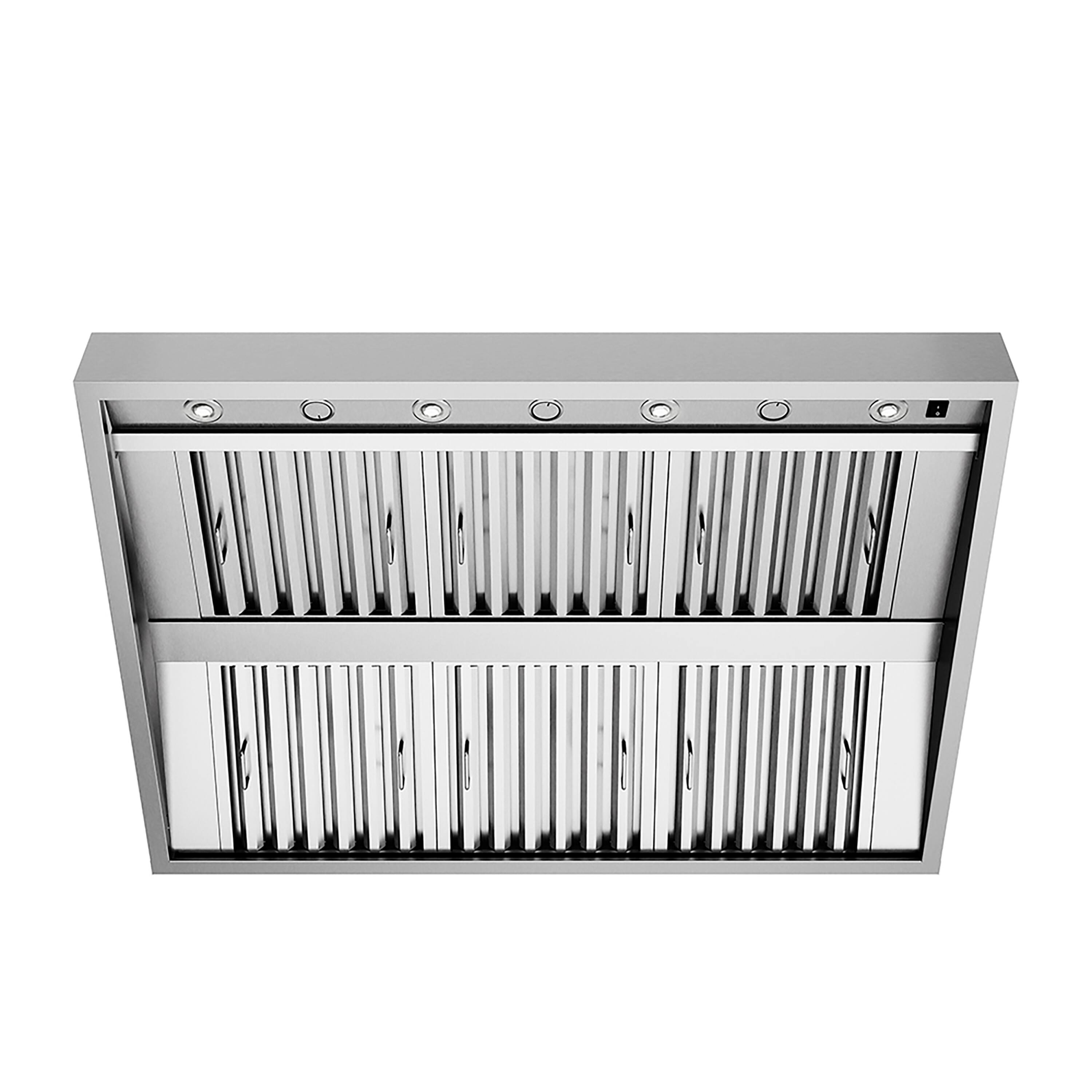 Back. ZLINE - ZLINE 48 in. Under Cabinet Outdoor Grill Hood (GOU2-48) - Stainless Steel.