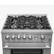 Alt View 6. Forno Appliances - Giovanni 4.32 Cu. Ft. Freestanding Gas Convection Range with Reversible Griddle - Silver.
