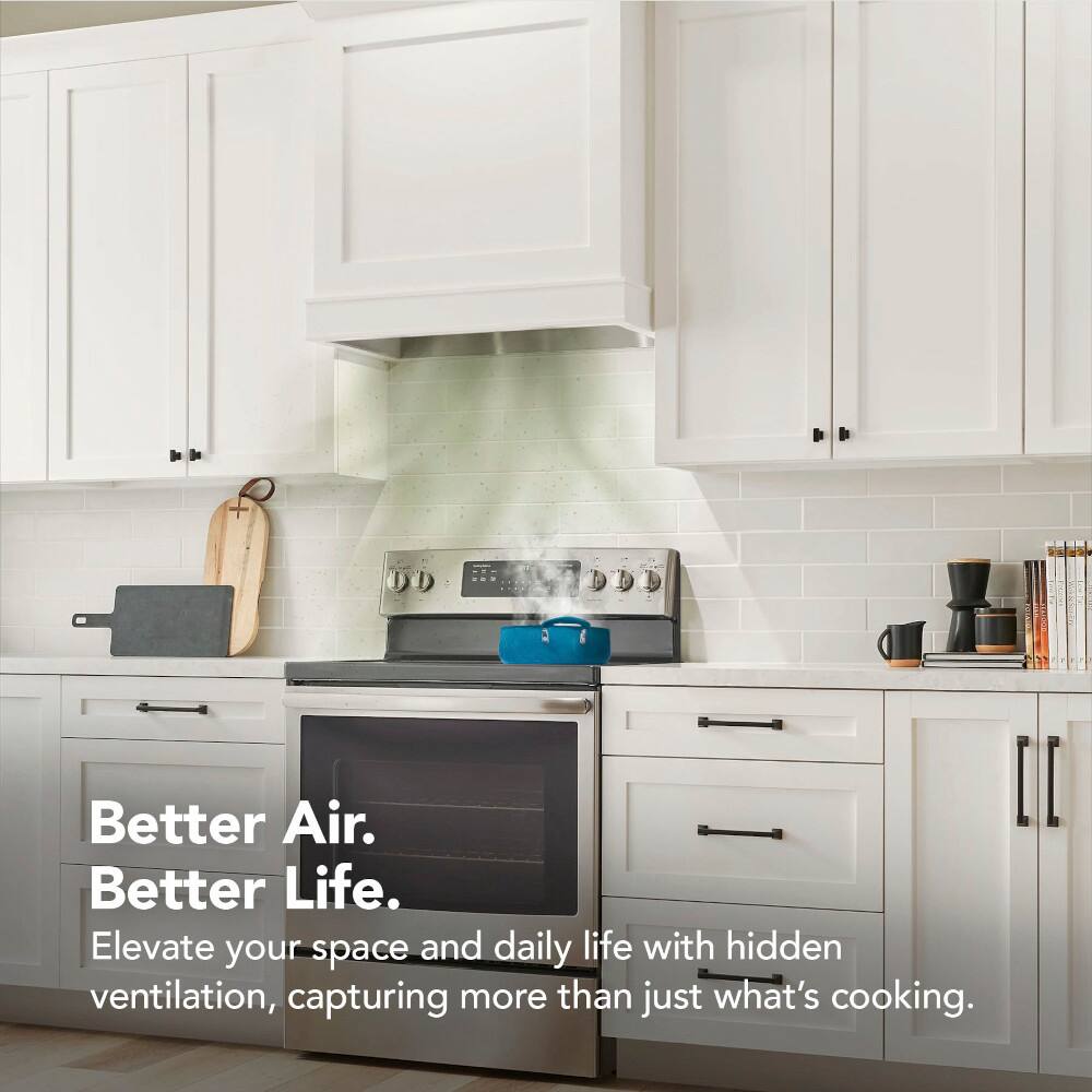 Better Air. Better Life. Elevate your space and daily life with hidden ventilation, capturing more than just what's cooking.
