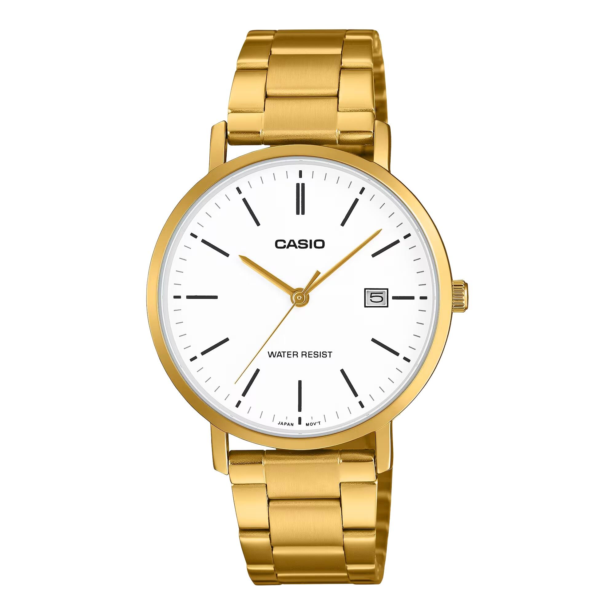 CASIO  
5  
WATER RESIST  
JAPAN MOV'T