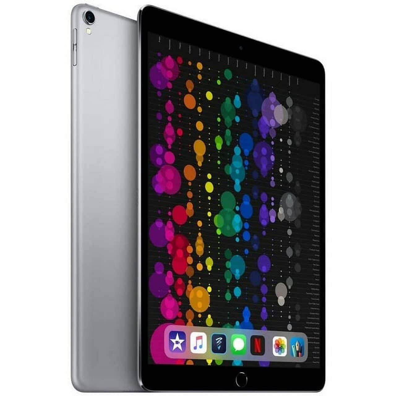 Front. Apple - iPad Pro 10.5-inch - 256GB - Gray - Cellular - Gray.
