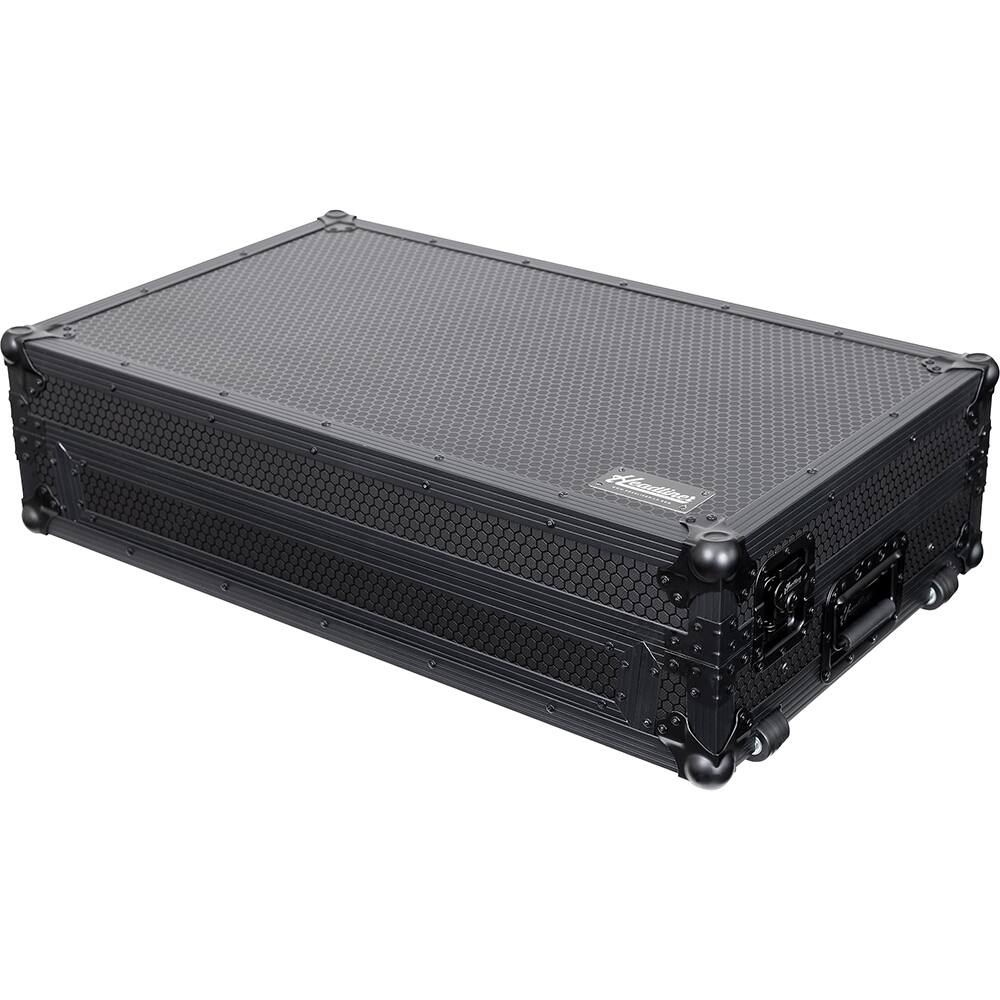 Alt View 6. Headliner - Pitch Black Flight Case for Rane Four and Performer with Wheels HL10016.