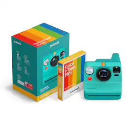Polaroid - Now Instant Camera Generation 3 + Color Film Bundle (8 photos) - Teal