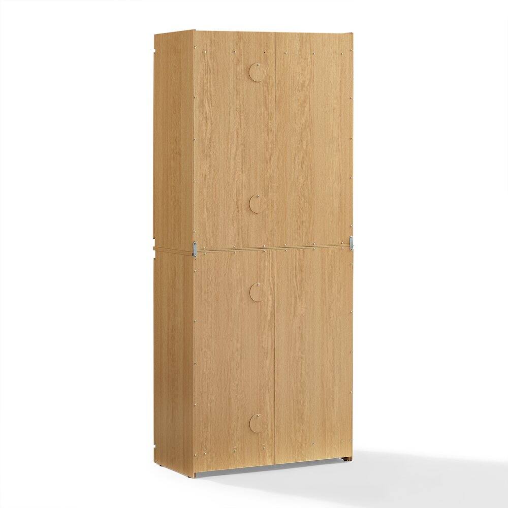 Left. Crosley Furniture - Marco Kitchen Pantry Storage Cabinet - Ash.