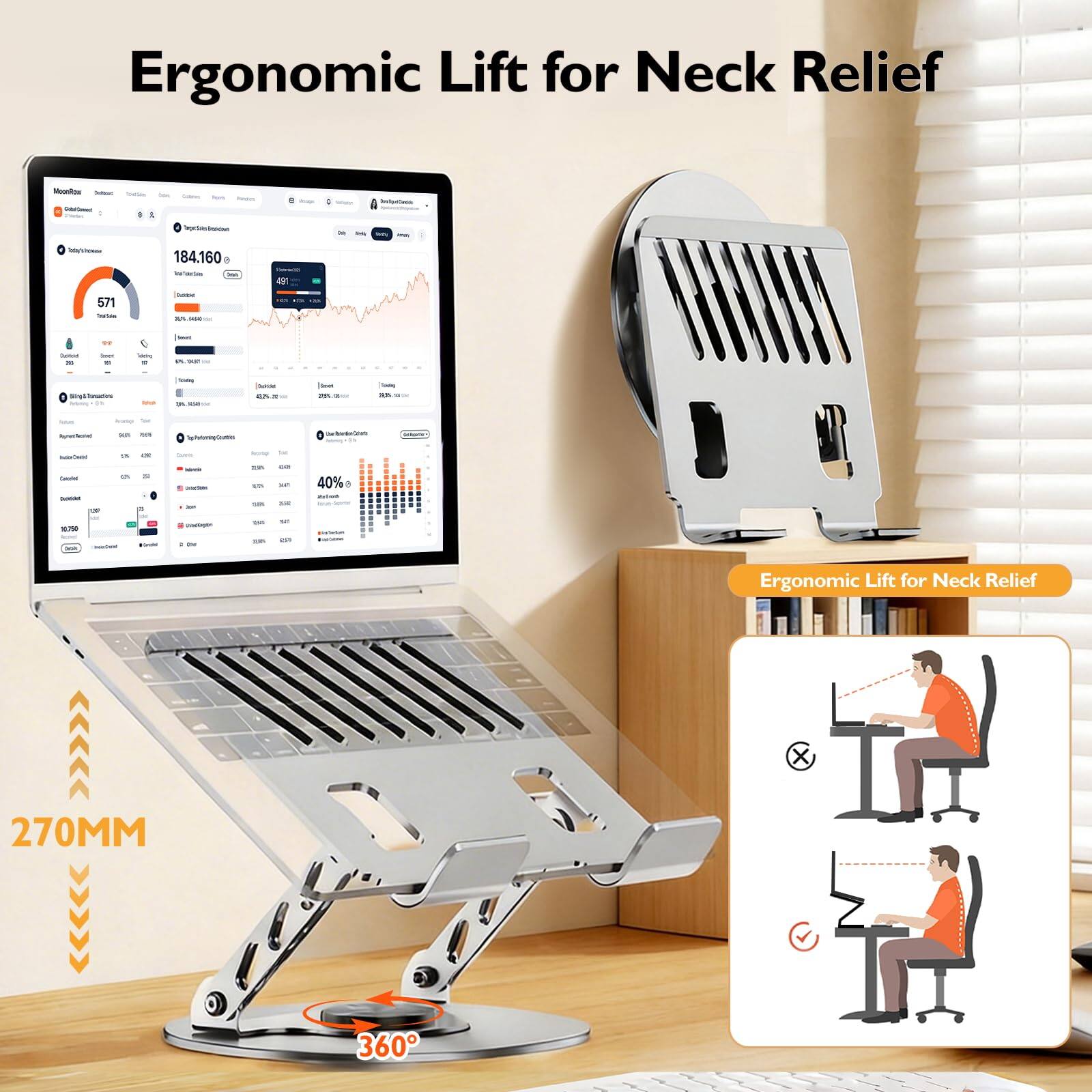 Ergonomic Lift for Neck Relief

571 - 184.160 - A9

Ergonomic Lift for Neck Relief X 270MM 360

270MM

360°

Ergonomic Lift for Neck Relief