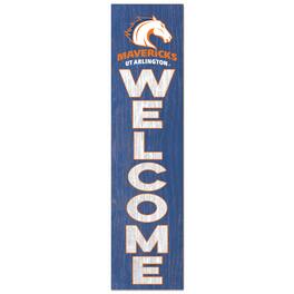 Jardine - UT Arlington Mavericks 12'' x 48'' Welcome Outdoor Leaner - Blue