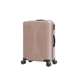 Winado - 24" Hardshell Carry On Luggage with Spinner Wheels Lightweight PP Hardside Small Suitcase with Built-in Lock - Pink