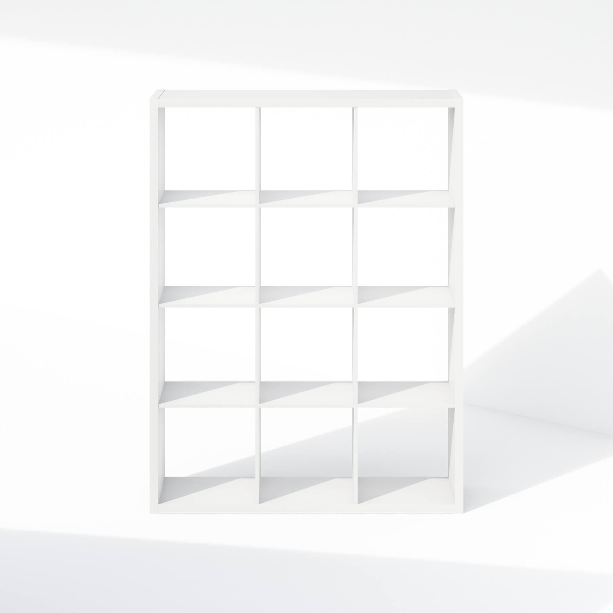 Alt View 2. Furinno - Cubic Open Back Multipurpose Clothing & Closet Storage Organizer Shelf, 12-Cube - White.
