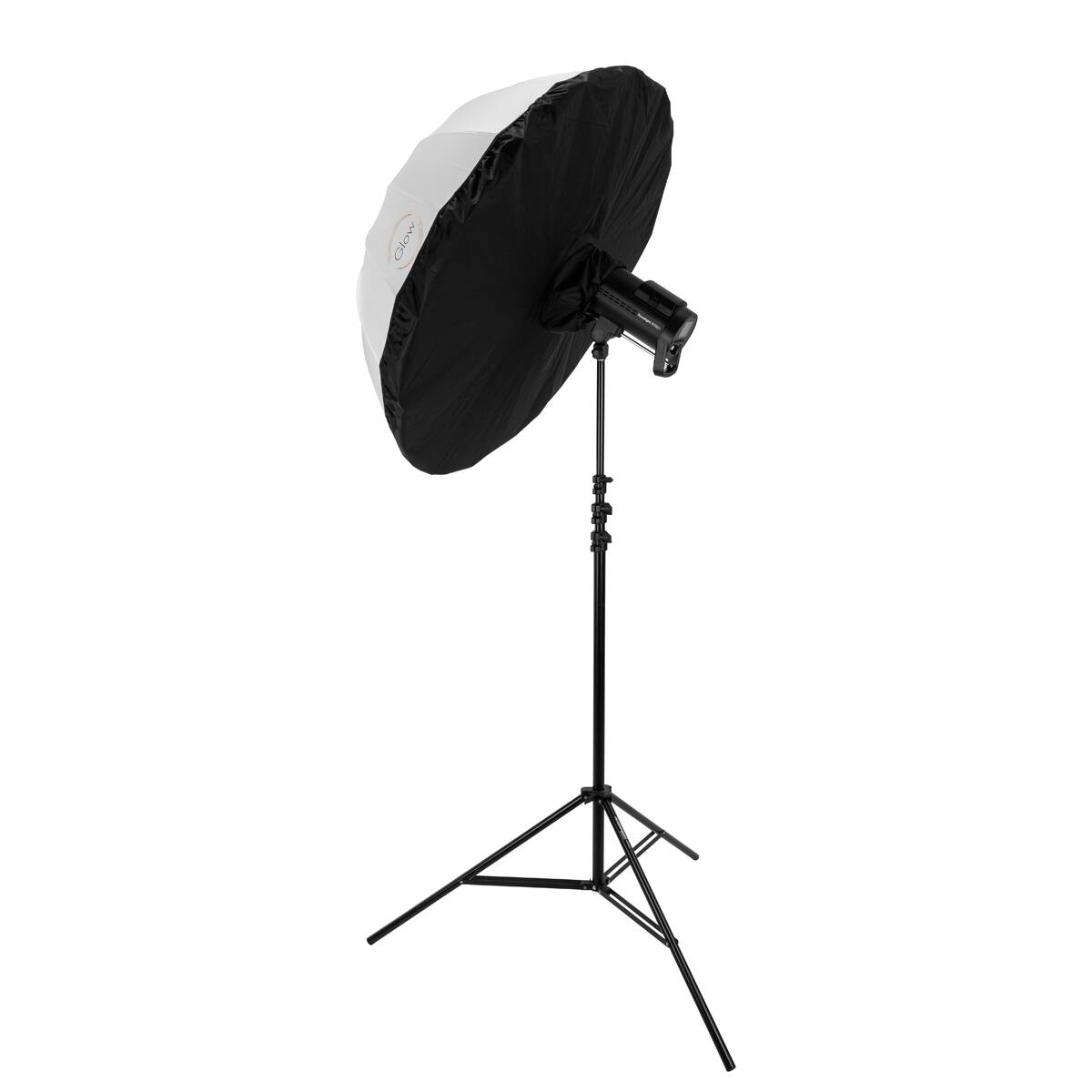 Alt View 1. Glow - Glow Easy Lock 51" Translucent Umbrella Black Panel.