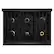 Alt View 2. ZLINE - 36 in. Wide 6 Burner Classic Dual Fuel Range with Convection Oven (CDRB-36) - Black Stainless Steel.