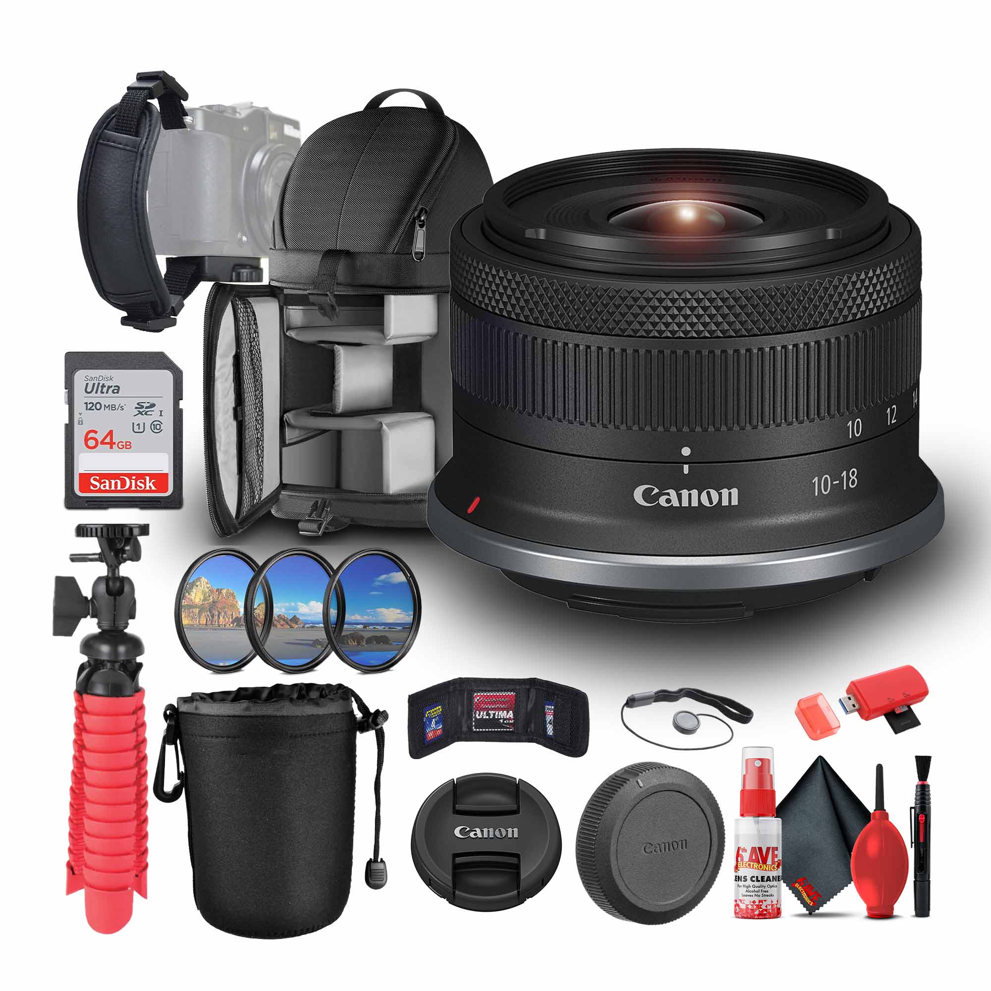 Senfie Ultra 120 A S 1 1 64G GB SanDisk : Canon 10-18 12 ULTIMA M Canon AVE, iNS CLEAR - KAVE