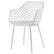 Alt View 7. Costway - Dining Chair Set of 4 Plastic Shell Hollow with Metal Legs - White.