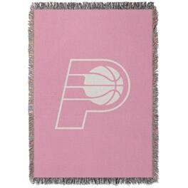 Chad & Jake - Indiana Pacers Woven Blanket - Pink