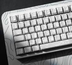 Front. Womier - PBT Keycaps, Cherry Profile Dye-Sub Theme Keycaps for Cherry Gateron MX Switches Mechanical Keyboards - White-132 Keys.