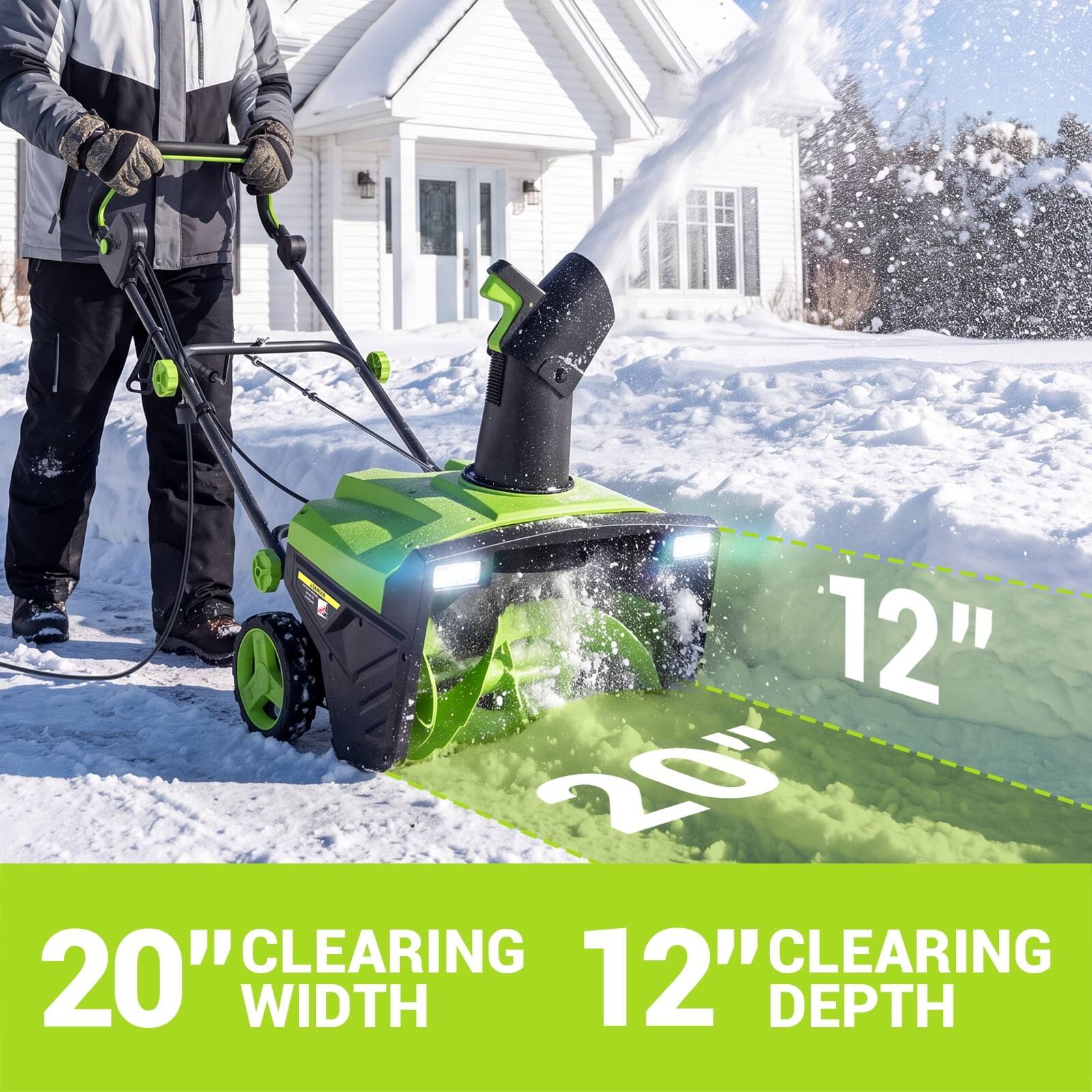 20" CLEARING WIDTH  
12" CLEARING DEPTH