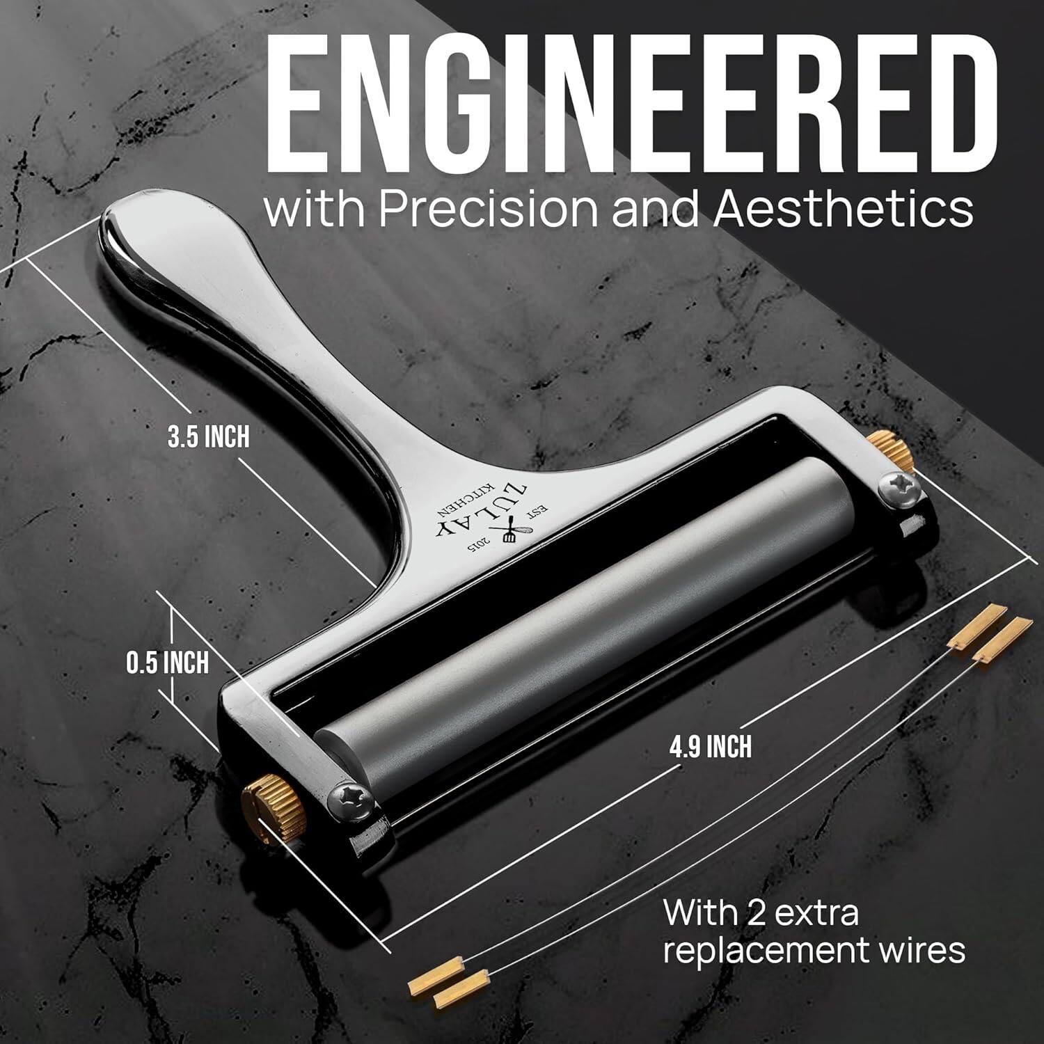 ENGINEERED with Precision and Aesthetics

3.5 INCH

0.5 INCH

4.9 INCH

With 2 extra replacement wires