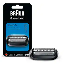 Braun - Series 5 Electric Shaver 54B Replacement Head, Compatible with 5118s, 5120s and 5150cs Shavers - Silver