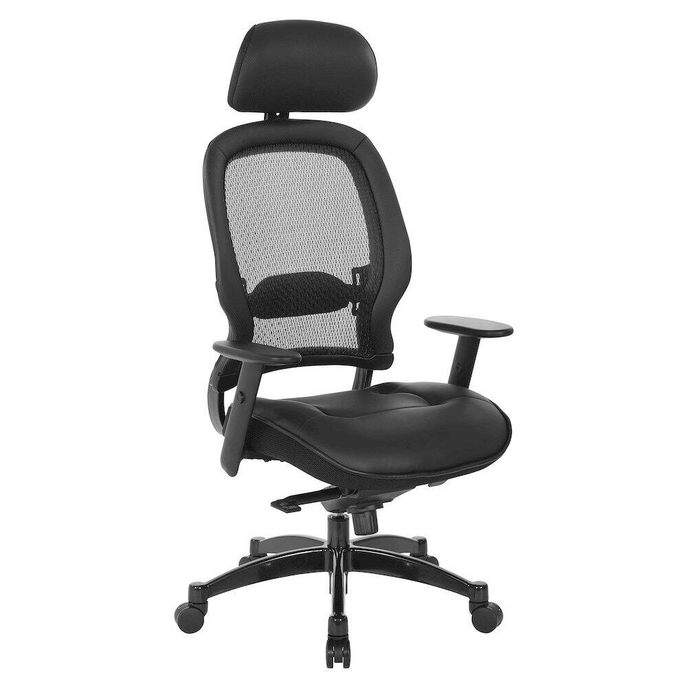 FurniFact - Ergonomic Office Chair – Mesh Home Office Desk Chair With Back Support - Black