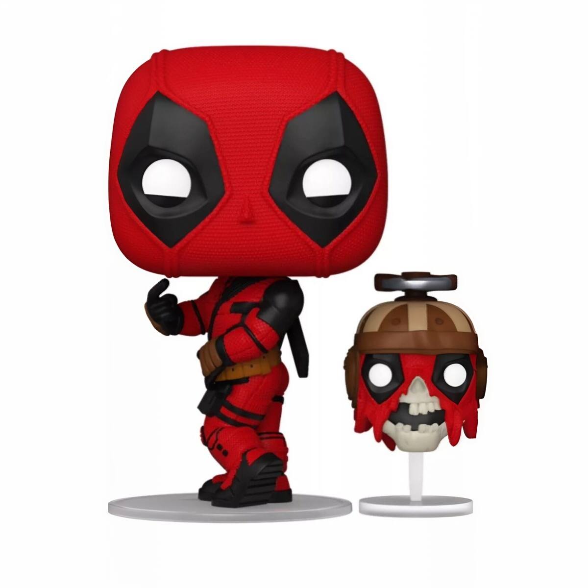 Angle. Funko - Funko Pop! Deadpool & Wolverine: Deadpool with Headpool.