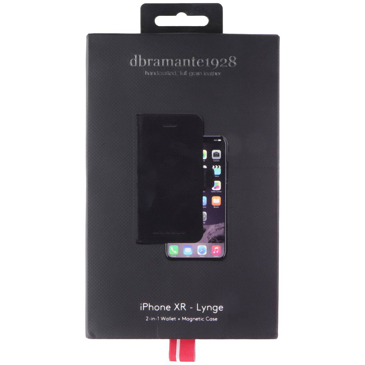 dbramante1928 handcrafted, full grain leather iPhone XR - Lyng 2-in-1 Wallet Magnetic Case