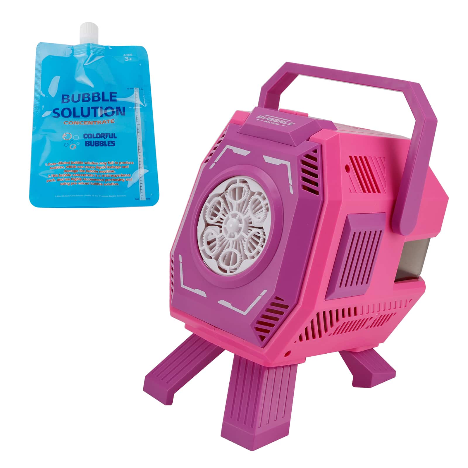 Topteng - Handheld Bubble Machine with Light – 20,000 Bubbles/min, 320ml Tank, 6 Big Holes, Battery Operated, Fit for Kids Party - Pink price history on PriceWatchPro