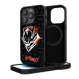 Keyscaper - NFL - Cincinnati Bengals iPhone Magnetic Bump Case - 13 - Black