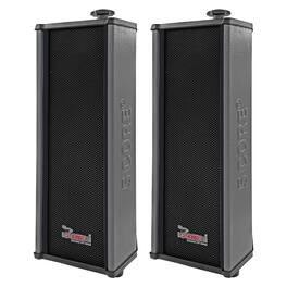 5 CORE - Outdoor Speakers Stereo In Wall 100W Peak Passive Home Audio System-15TG 2Pcs - Black
