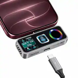 TWOPAN - 2TB Magsafe Pro SSD, Fingerprint, Cooling Fan, 40W PD, 990MB/s Read & 960 MB/s Write, Compatible with iPhone 18/17/16/15 - Black