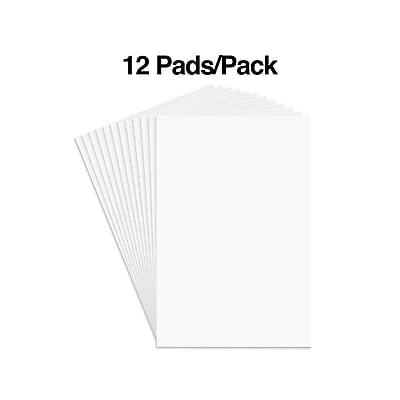 Alt View 1. Staples - Notepads, 3" x 5", Unruled, 100 Sheets/Pad, Dozen Pads/Pack  - White.