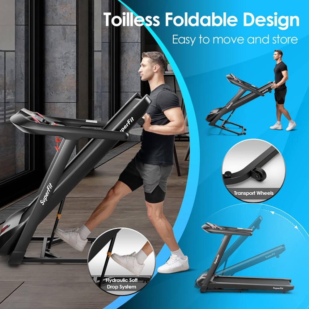 Toilless Foldable Design  
Easy to move and store  

SuperFit Transport Wheels  
Hydraulic Soft Drop System