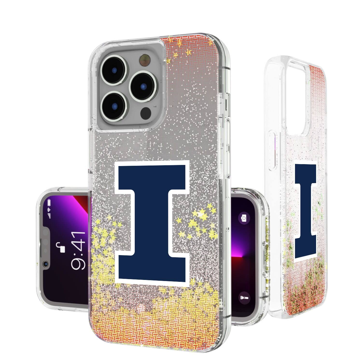 Keyscaper - NCAA - Illinois Fighting Illini Linen Logo iPhone Glitter Case - 16 Pro - Multicolor price history on PriceWatchPro