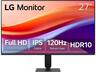 LG - 27U411A-B 27" Full HD IPS Monitor, 120Hz, HDR10, Reader Mode, Flicker Safe, HDMI - Black