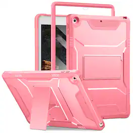 DTTO - iPad 10.2 inch Case for 7th/8th/9th Gen (2019-2021) with Screen Protector, Shockproof Cover and Kickstand - Watermelon