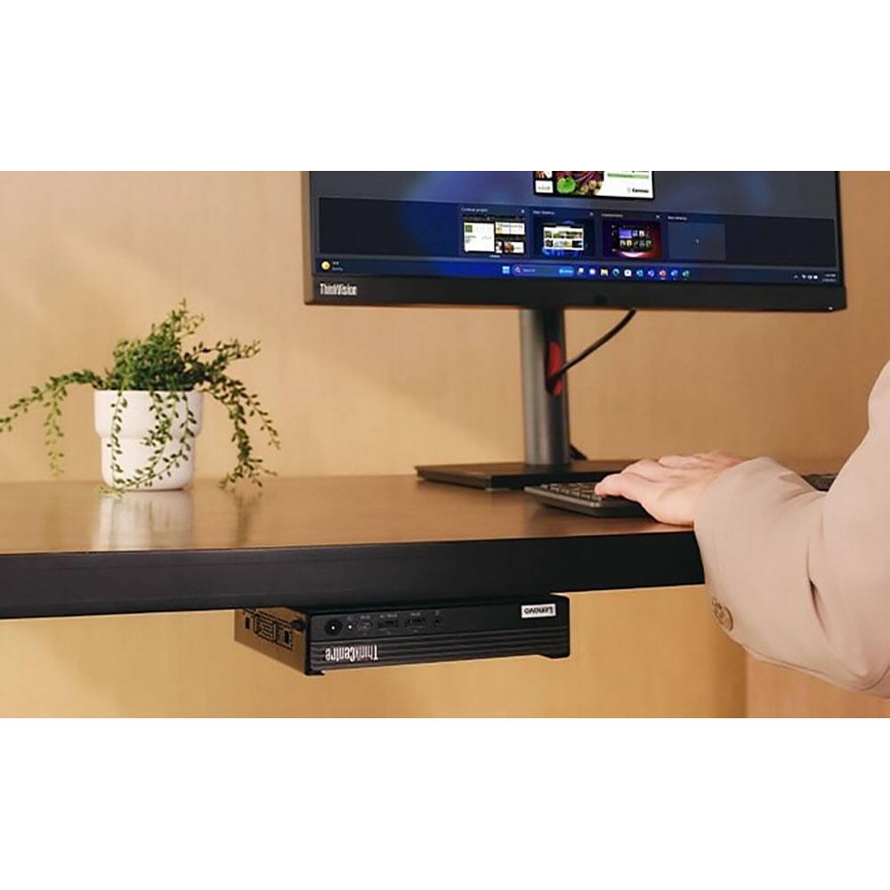 The text on the image is:

- "ThinkVision" (on the monitor)
- "Tritton" (on the device below the monitor)
- "GADGET" (on the device below the monitor)