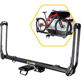 Saris - MHS Modular Hitch Bike Rack 1-Bike Tray - Precision Machined Aluminum for Cars SUVs Trucks - Carbon Black