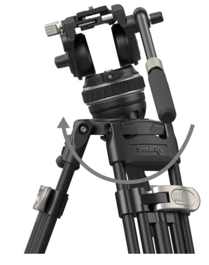 Alt View 5. Smallrig - SmallRig Heavy-Duty Carbon Fiber Tripod 3989.