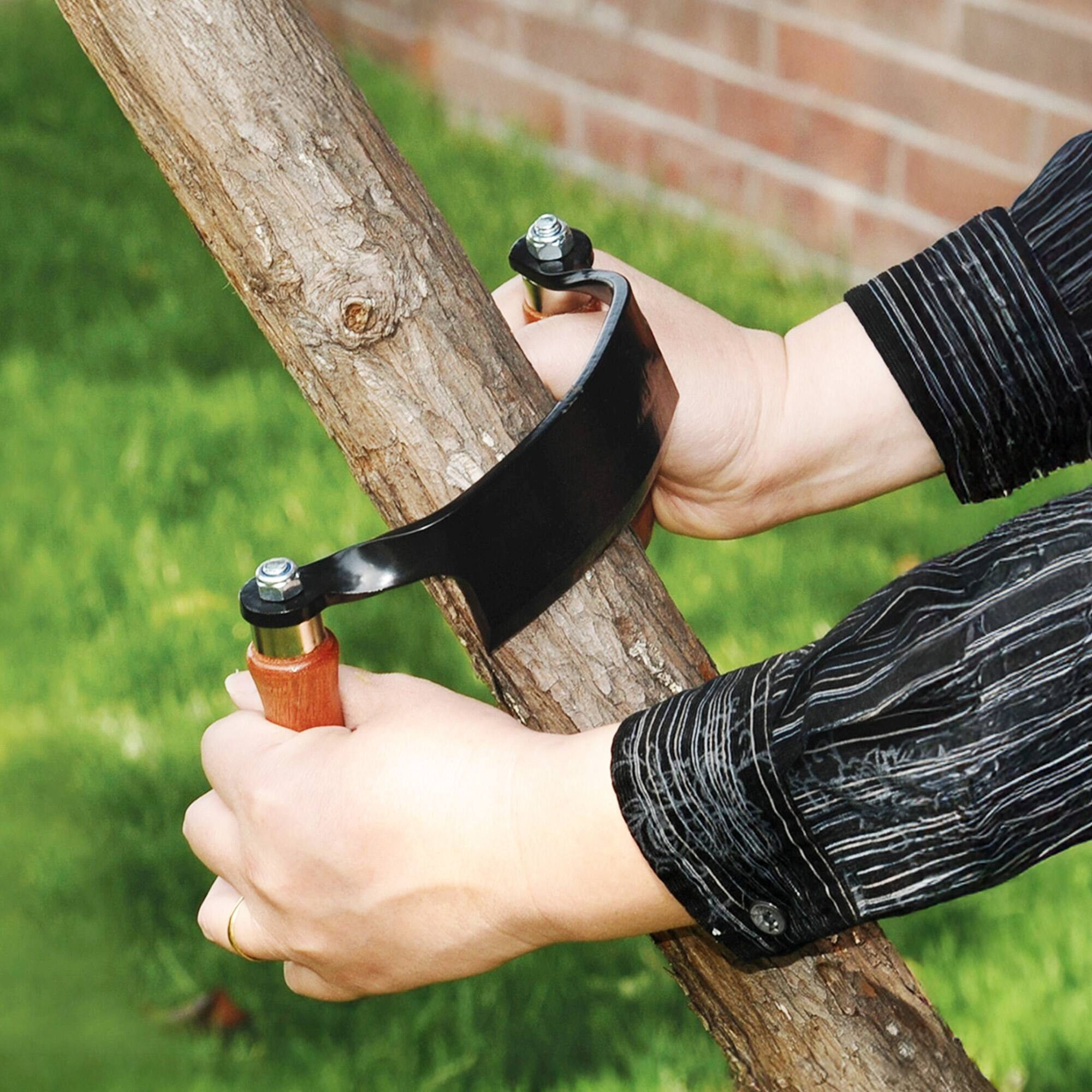 Alt View 2. Timber Tuff - Timber Tuff 5 Inch Ultra Sharp Blade Heavy Duty Steel Curved Draw Shave Tool - Multicolor.