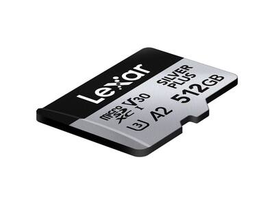Lexar Professional SILVER PLUS Series microSDXC™ UHS I Card with Lexar Professional SILVER PLUS Series microSDXC™ UHS I Card with