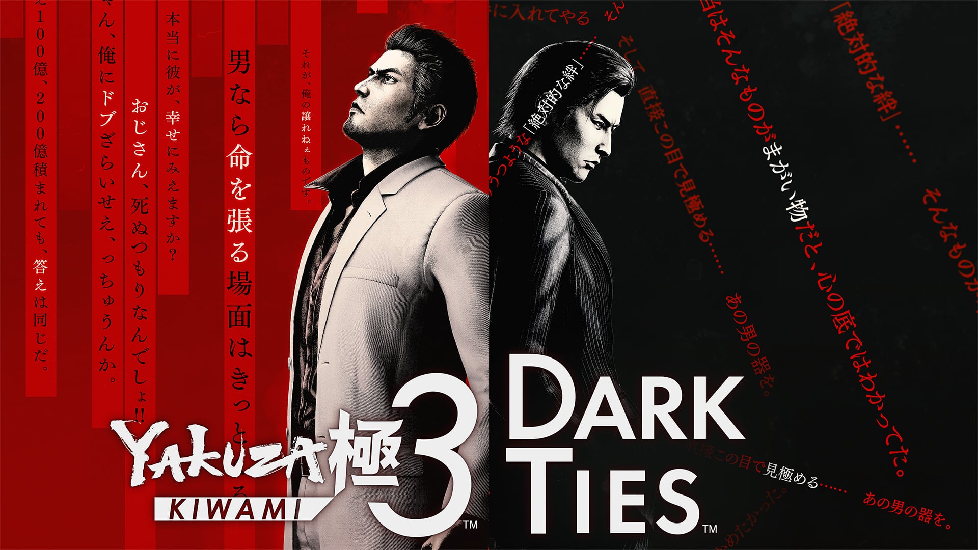 100  
200  

DARK TIES  
TM  

YAKUZI KIwAMI 3  
TM