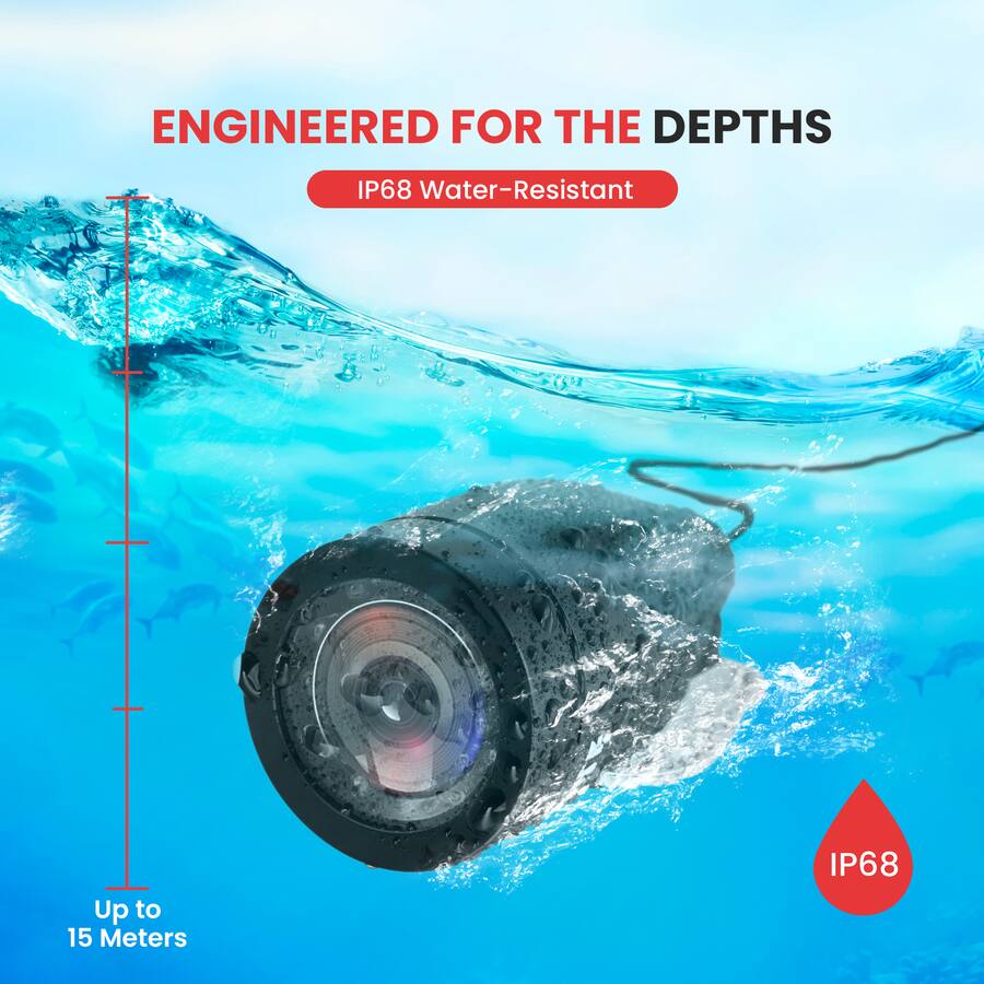 Pyle 4.3” Portable Underwater Fishing Camera with TFT LCD Monitor ...